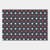 バレンタおもしろいインキュート私のタイプハートトラック ラッピングペーパーシート (正面2)