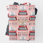 バレンタおもしろいインキュート私のタイプハートトラック ラッピングペーパーシート (インサイチュ)