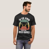バレンタおもしろいインデー引用文vはビデオゲーム用 tシャツ (正面フル)