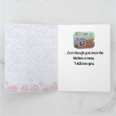 バレンタおもしろいン引用文 カード (内部)