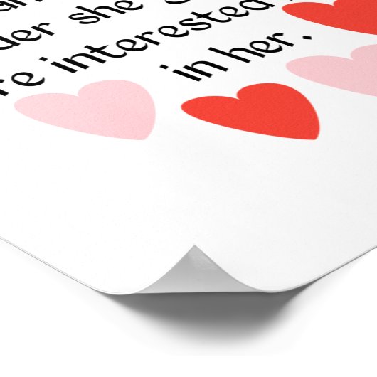 バレンタおもしろいン引用文 – バレンタイン引用文For Her ポスター (角)