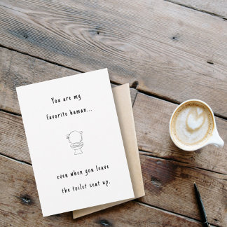 バレンタおもしろいン/アニバーサリートイレお気に入りの人間 カード