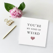 バレンタおもしろいン/記念日グリッターハート風変わり シーズンカード