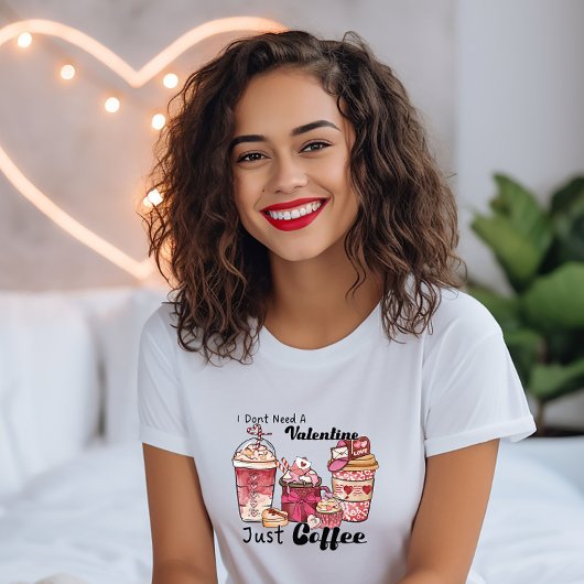 バレンタイおもしろいンコーヒー好き、ジャストコーヒー Tシャツ