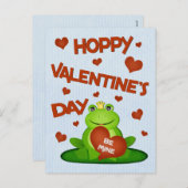 バレンタイおもしろいンズカエル王子はがき シーズンポストカード (正面/裏面)