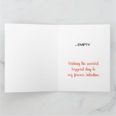 バレンタイおもしろいンチョコレート カード (内部)