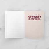 バレンタイおもしろいンデイベーコンカード シーズンカード (内部)