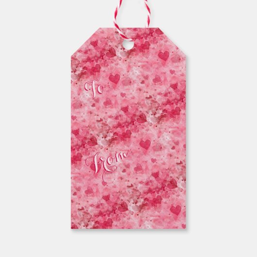 バレンタイエレガントンギフトラベル ギフトタグ (裏面)