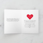 バレンタイエレガントンフォトカード先生用 カード (内部)