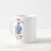 バレンタイパーソナライズされたンカップル愛引用文 コーヒーマグカップ (正面左)