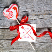 バレンタイパーソナライズされたンギフトラベル フェイバータグ