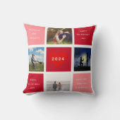 バレンタイパーソナライズされたンフォトグリッド クッション (正面)