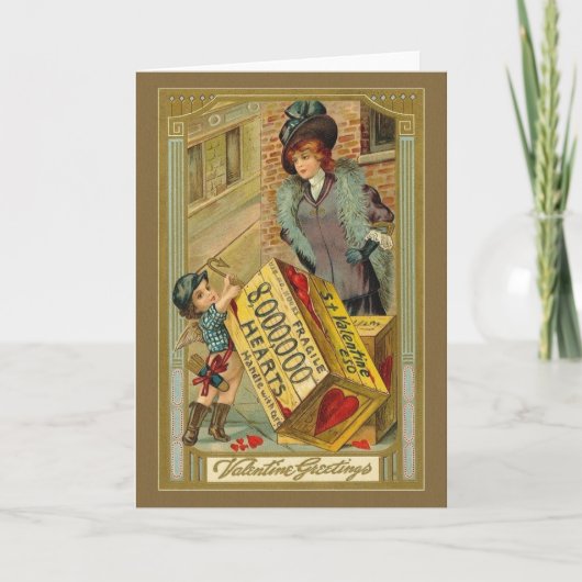 バレンタイビクトリアンンの挨拶状 シーズンカード (正面)