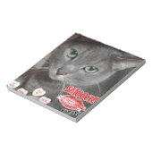 バレンタイロシアのンブルー猫 ノートパッド (回転)