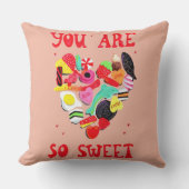 バレンタインあなたはとても甘いキャンディハート クッション (正面)
