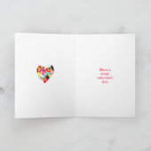 バレンタインあなたはとても甘いキャンディハート シーズンカード (内部)