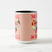 バレンタインあなたはとても甘いキャンディハート マグカップ (中央)