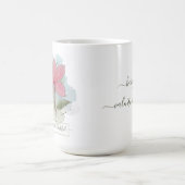 バレンタインあなたはとても美しい水彩花 コーヒーマグカップ (中央)