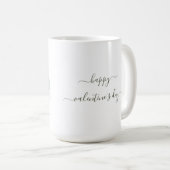 バレンタインあなたはとても美しい水彩花 コーヒーマグカップ (正面右)