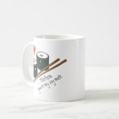 バレンタインあなたは私の大豆メイトかわいいコーヒーマグ コーヒーマグカップ (正面左)