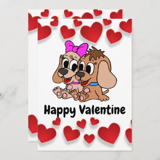 バレンタインおめでとう シーズンカード (正面/裏面)