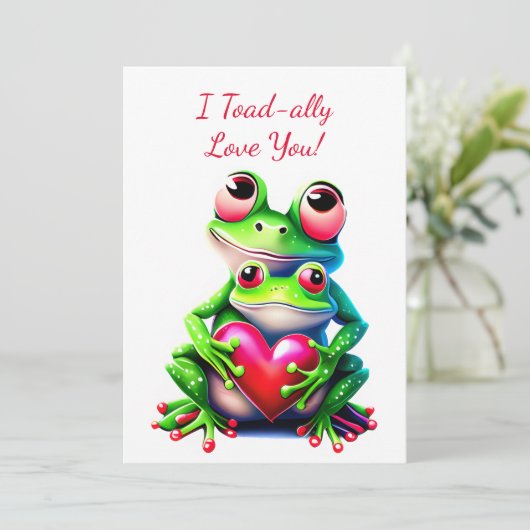 バレンタインおもしろいホリデーハート愛あなた シーズンカード (スタンド正面)