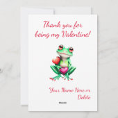 バレンタインおもしろいホリデーハート愛あなた シーズンカード (裏面)