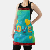 バレンタインおもしろい3Dミックスとマッチ エプロン (インサイチュ)