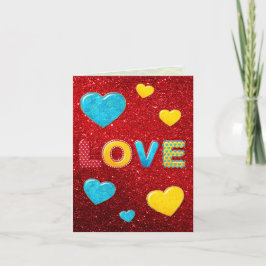 バレンタインおもしろい3DミックスとマッチGREETING 3 案内状