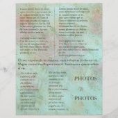 バレンタインおよびバラ-イベントのフライヤ チラシ (裏面)