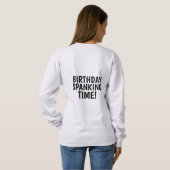 バレンタインおバカ女子Tシャツ スウェットシャツ (裏面フル)
