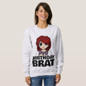 バレンタインおバカ女子Tシャツ スウェットシャツ (正面フル)