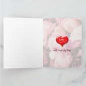 バレンタインから愛の写真カードを送る カード (内部)