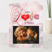 バレンタインから愛の写真カードを送る カード (正面)