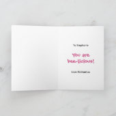 バレンタインかわいいのまわりに漫画 カード (内部)