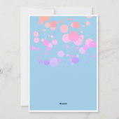 バレンタインかわいいユニコーンバレンタインデーのカード シーズンカード (裏面)