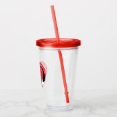 バレンタインかわいい動物の愛 アクリルタンブラー (左)