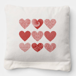 バレンタインかわいい甘い愛の赤いハートパターン