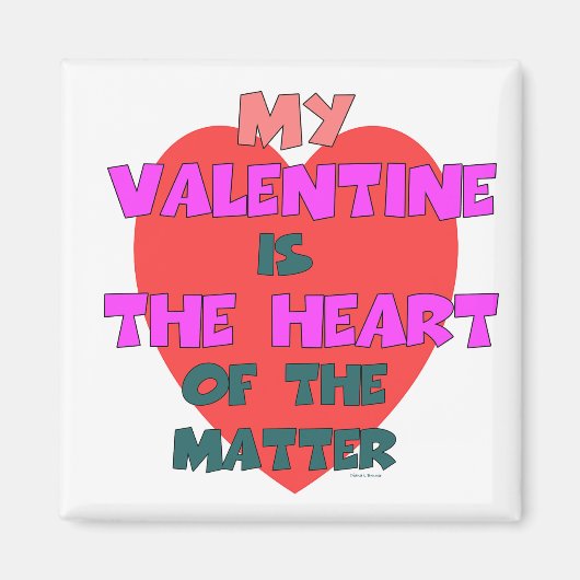 バレンタインがハートだ マグネット (正面)