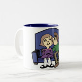 バレンタインが好き ツートーンマグカップ (正面左)