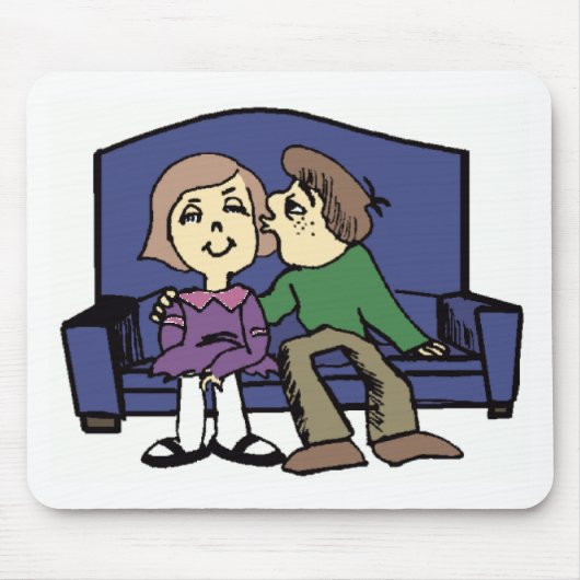 バレンタインが好き マウスパッド (正面)