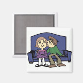 バレンタインが好き マグネット (正面/裏面)