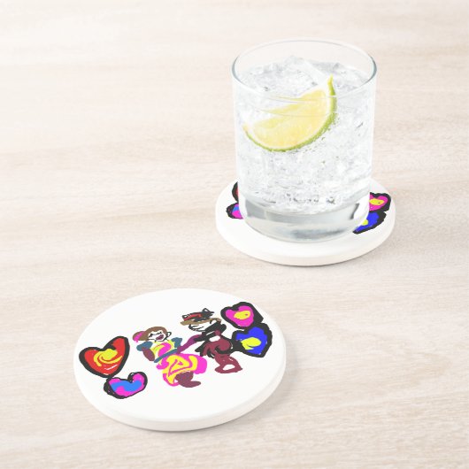 バレンタインが恋に勝つ コースター (側面)