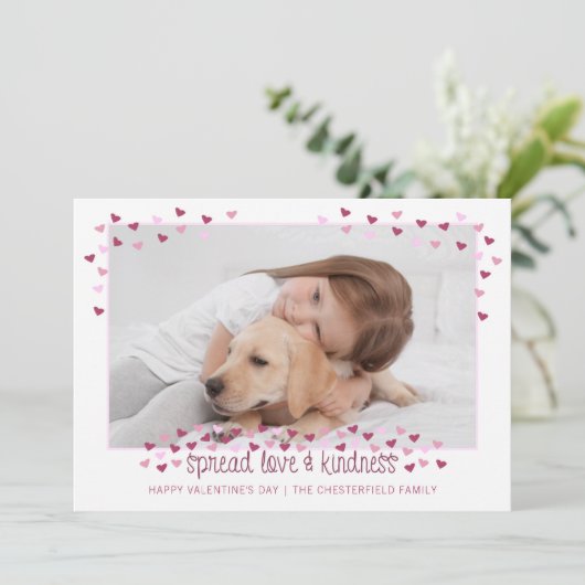 バレンタインが愛と優しさ写真を広める シーズンカード (スタンド正面)