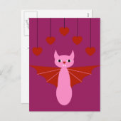 バレンタインこうもり シーズンポストカード (正面/裏面)