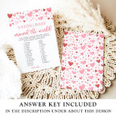 バレンタインことわざベビーアラウンドザワールドゲーム 招待状