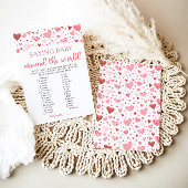 バレンタインことわざベビーアラウンドザワールドゲーム 招待状