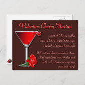 バレンタインさくらんぼマルチニ ポストカード (正面/裏面)