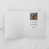 バレンタインすべてのクマの抱擁する動物の自然 カード (内部)