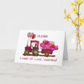 バレンタインたくさんの愛とハート カード (黄色い花)